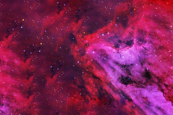 Gyönyörű Vörös Színű Galaxis Csillagokkal Kép Egyes Elemeit Nasa Bocsátotta — Stock Fotó