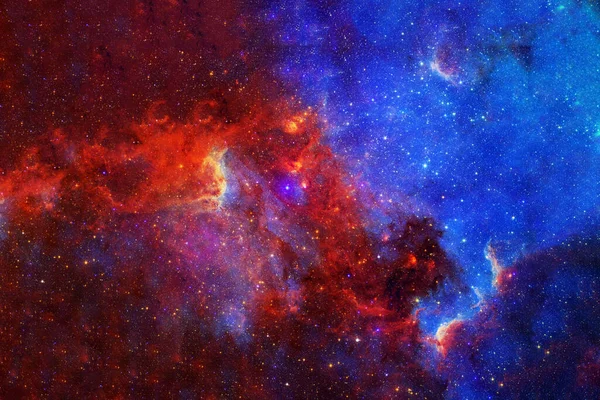 Nebulosa Espacial Azul Com Estrelas Elementos Desta Imagem Fornecidos Pela — Fotografia de Stock