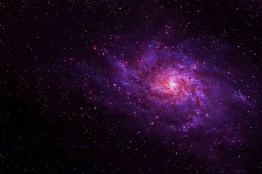 Galaksi, yıldızların arka planında nebula. Bu görüntünün elementleri NASA tarafından döşendi. Yüksek kalite fotoğraf