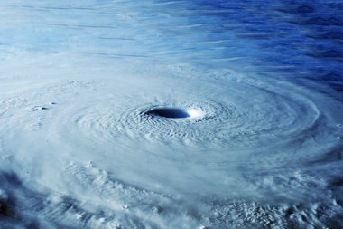 Kasırga, uzaydan gelen kasırga. Bu görüntünün elementleri NASA tarafından döşenmiştir. Yüksek kalite fotoğraf