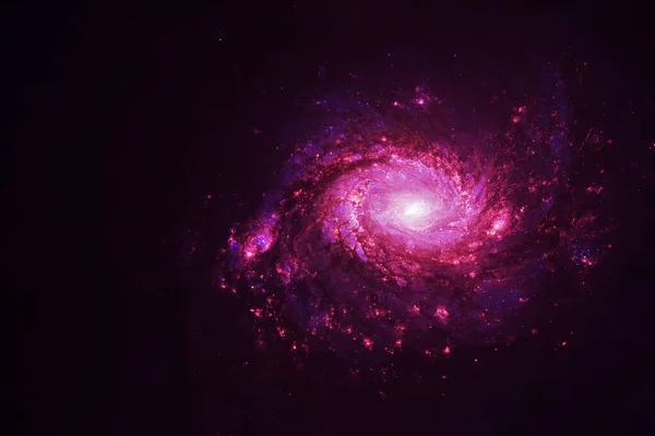 Lumineuse Belle Galaxie Dans Des Tons Violets Des Éléments Cette — Photo