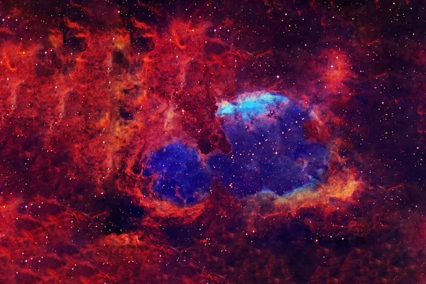 Luminosa Bella Nebulosa Spaziale Elementi Questa Immagine Forniti Dalla Nasa — Foto Stock