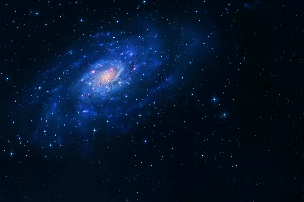 Блакитна Спіральна Галактика Елементи Цього Зображення Надані Наса Фотографія Високої Стокове Зображення