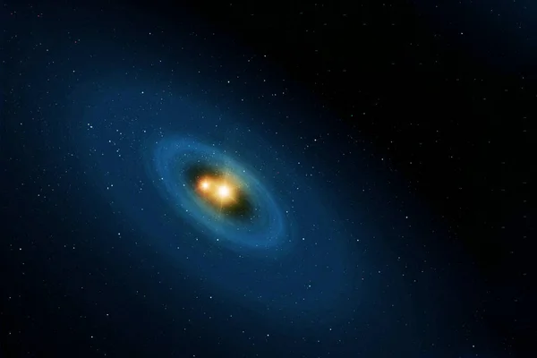 二重星系だ Nasaによって提供されたこの画像の要素 高品質の写真 ストック写真