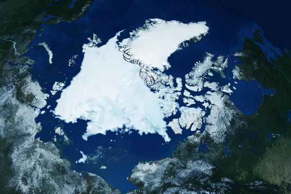 Grenlandia Kosmosu Elementy Tego Obrazu Dostarczone Przez Nasa Wysokiej Jakości — Zdjęcie stockowe