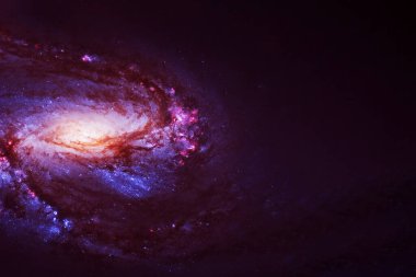 Derin uzayda güzel bir galaksi. Bu görüntünün elementleri NASA tarafından döşenmiştir. Yüksek kalite fotoğraf