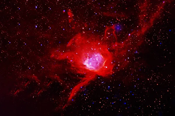 Piękna Czerwona Galaktyka Elementy Tego Obrazu Dostarczone Przez Nasa Wysokiej — Zdjęcie stockowe
