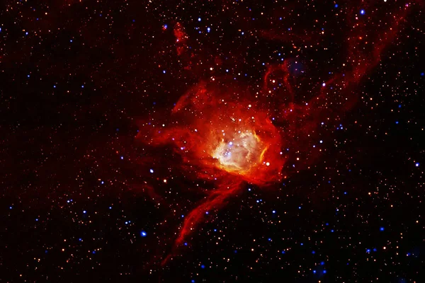 Vörös Galaxis Mélyűrben Elemei Ezt Képet Biztosította Nasa Kiváló Minőségű — Stock Fotó