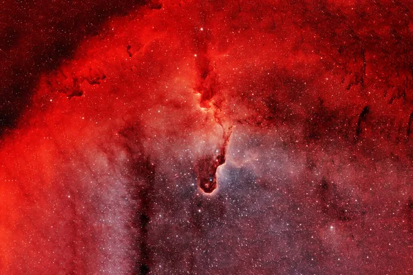 Červená Galaxie Hlubokém Vesmíru Prvky Tohoto Snímku Byly Poskytnuty Nasa — Stock fotografie