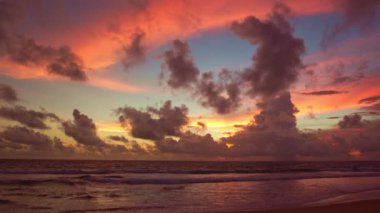 Güzel günbatımı gökyüzü, doğa arka plan 