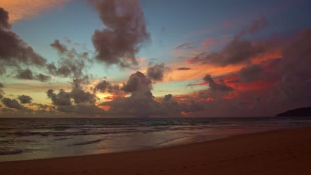 Méditation Océan Fond Ciel Majestueux Coucher Soleil Lever Soleil Fond — Video