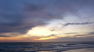 Güzel günbatımı gökyüzü, doğa arka plan 