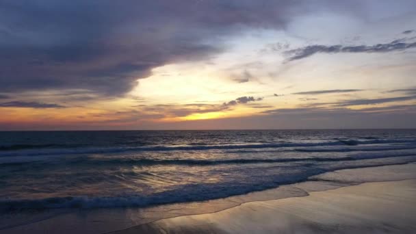 Güzel Günbatımı Gökyüzü Doğa Arka Plan — Stok video