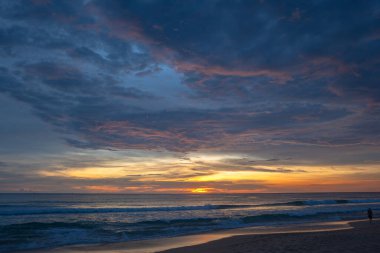 view of beautiful sky at sunset