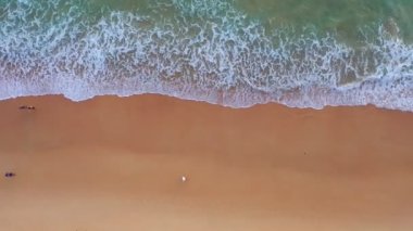 .view of beach sky at sunset inside crystal ball on a glass..sunset over sea in a crystal ball place on the beach video 4K. .Nature video High quality footage in nature and travel concept.