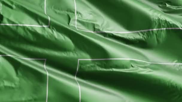 拉多尼亚的国旗在风圈上飘扬 船旗在微风中飘扬 完整的背景 10秒回圈 — 图库视频影像