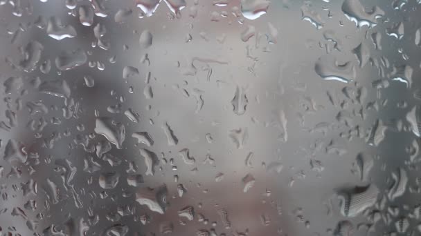 Вода Падає Вікно Після Дощу — стокове відео