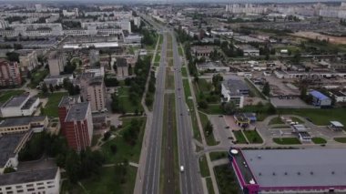 Vitebsk şehrinin havadan manzarası