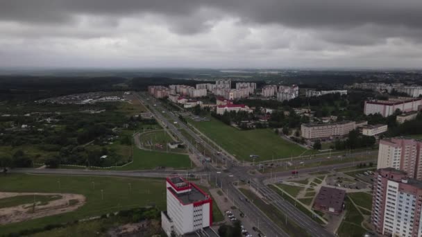 Paysage aérien de la ville de Vitebsk — Video