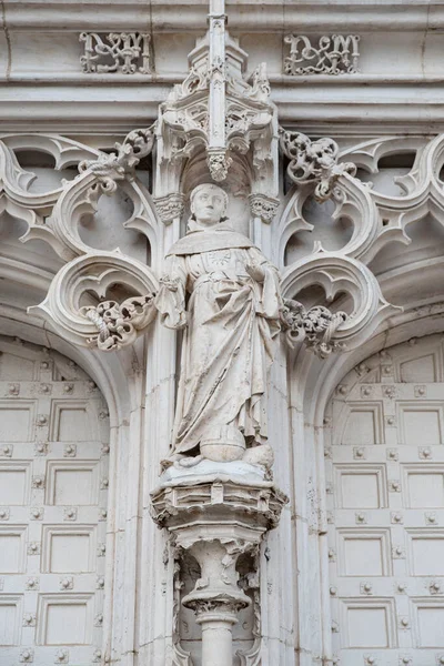 Detail Sculpture Cathedral Bourg Bresse France Exterior Faade — Stock Photo, Image