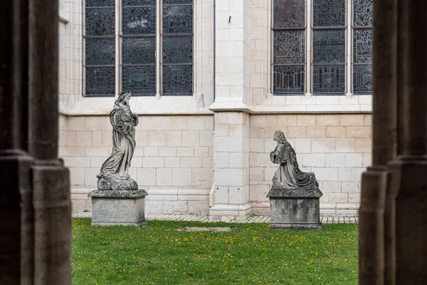 Religijny Posąg Katedrze Verdun — Zdjęcie stockowe