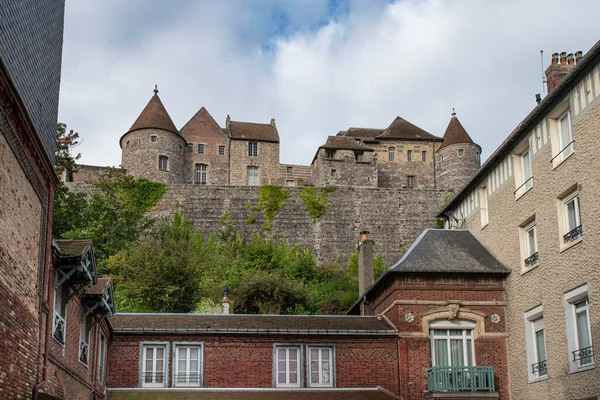 Régi Kastély Város Dieppe Normandiában Franciaországban — Stock Fotó