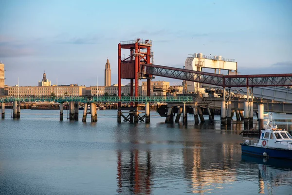 Port Promowy Porcie Havre Francji — Zdjęcie stockowe