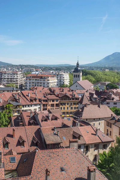Taken Staden Annecy Alperna Frankrike — Stockfoto