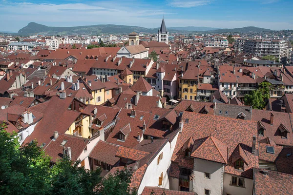 Taken Staden Annecy Alperna Frankrike — Stockfoto