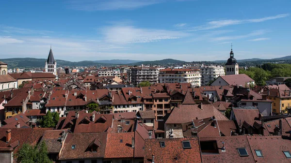 Taken Staden Annecy Alperna Frankrike — Stockfoto