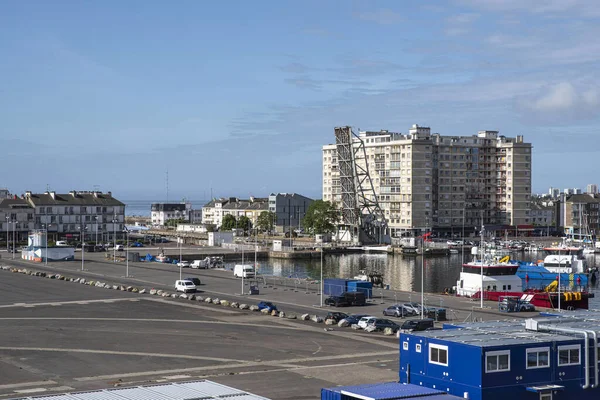 Paisagem Urbana Cidade Porto Saint Nazaire Bretanha França — Fotografia de Stock