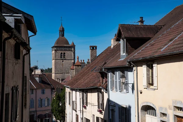 Village Orgelet Jura Countryside France — Stockfoto