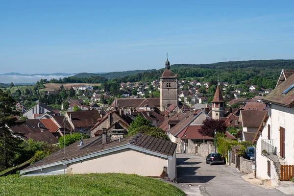 Village Orgelet Jura Countryside France — Stok fotoğraf