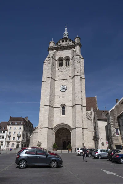 Kathedraal Architectuur Van Stad Dole Jura Frankrijk — Stockfoto