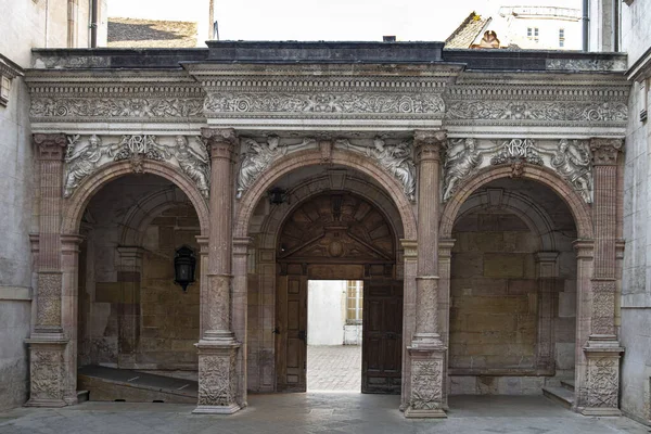 Architektura Starých Zpola Roubených Domů Dijonu Burgundsku Francie — Stock fotografie