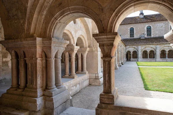 Architektura Cisterciáckého Opatství Fontenay Burgundsku Francie — Stock fotografie