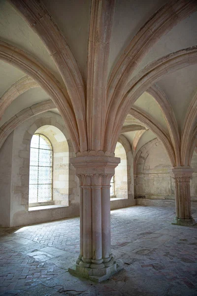 Arquitetura Abadia Fontenay Borgonha França — Fotografia de Stock