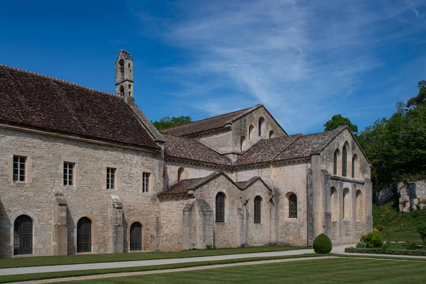 Architektur Der Zisterzienserabtei Von Fontenay Burgund Frankreich — Stockfoto