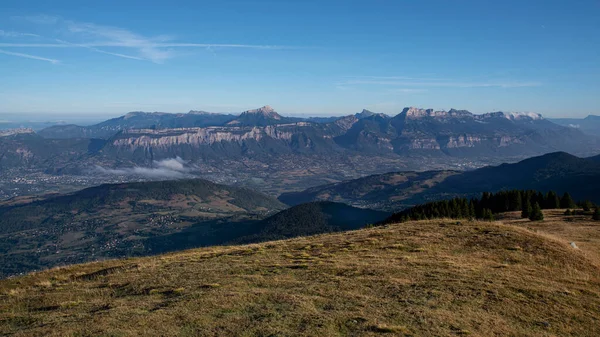 Летний Горный Пейзаж Chamrousse Альпах Франция — стоковое фото