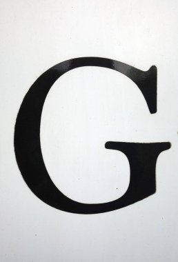 Sıkıntılı Durum Tipografisinde Yazılı Sözcük Bulundu Harf g