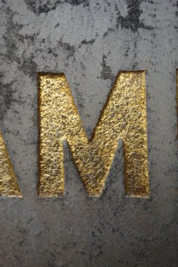 Sıkıntılı Durum Tipografisinde Yazılı Bir Harf Bulundu