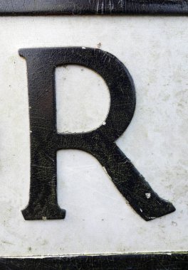 Sıkıntılı Durum Tipografisinde Yazılı Bir Harf Bulundu