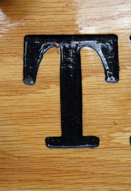 Sıkıntılı Durum Tipografisinde Yazılı Bir Harf Bulundu