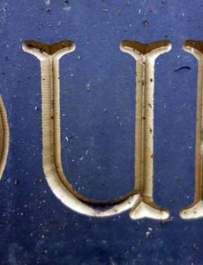 Sıkıntılı Durum Tipografisinde Yazılı Bir Harf U Bulundu