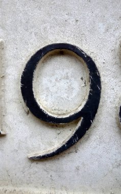 Sıkıntılı Durum Tipografisinde Yazılı Sözcük 9 Numara Bulundu