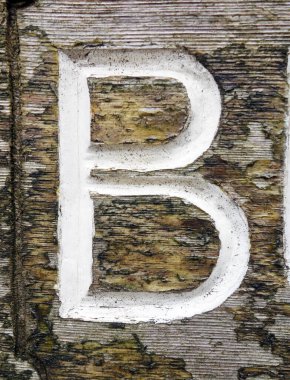 Sıkıntılı Durum Tipografisinde Yazılı Sözcük B Harfi Bulundu