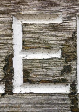 Sıkıntılı Durum Tipografisinde Yazılı Bir Harf Bulundu