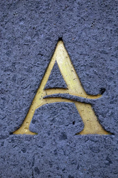 Sıkıntılı Durum Tipografisinde Yazılı Bir Harf A Bulundu