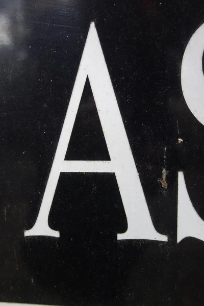Written Wording Distressed State Typography Found Letter — Φωτογραφία Αρχείου
