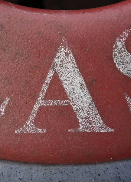 Sıkıntılı Durum Tipografisinde Yazılı Bir Harf A Bulundu